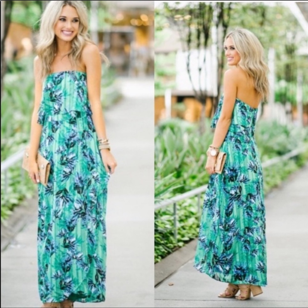 Banana Republic Floral Flounce Maxi